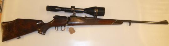 Mauser Mod. 66, Kal. 7x66 SE v. H., Nickel 8x56 